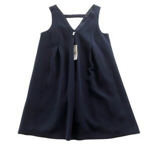 NWT BCBG Generation Navy Sift Dress Size S Party Minimalist Classic Swing V-Neck